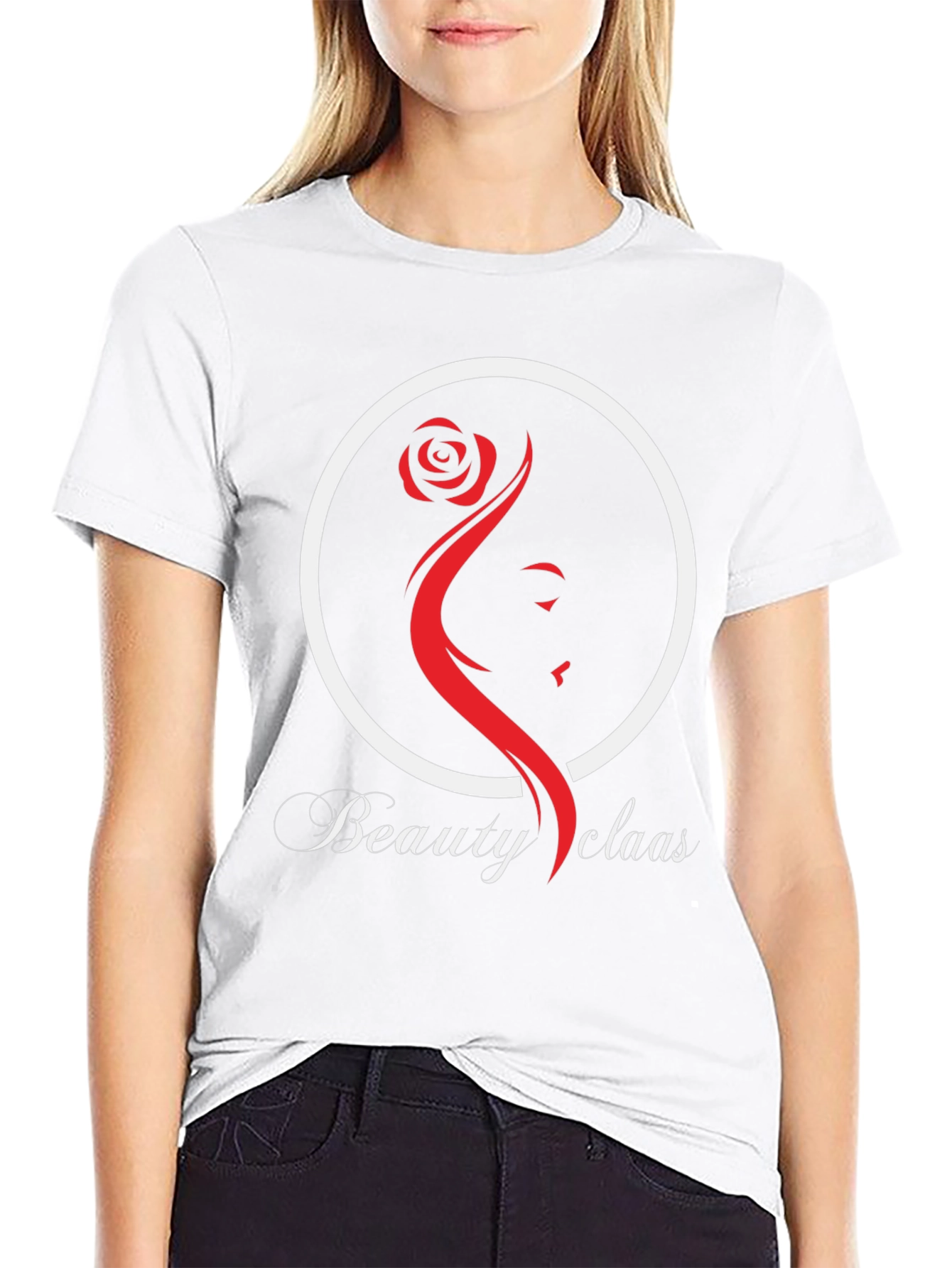 Beauty Claas Graphic Tee - Black Cotton Blend T-Shirt