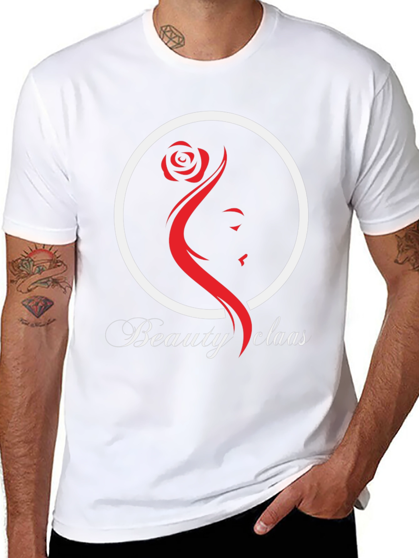 Beauty Claas Graphic Tee - Black Cotton Blend T-Shirt