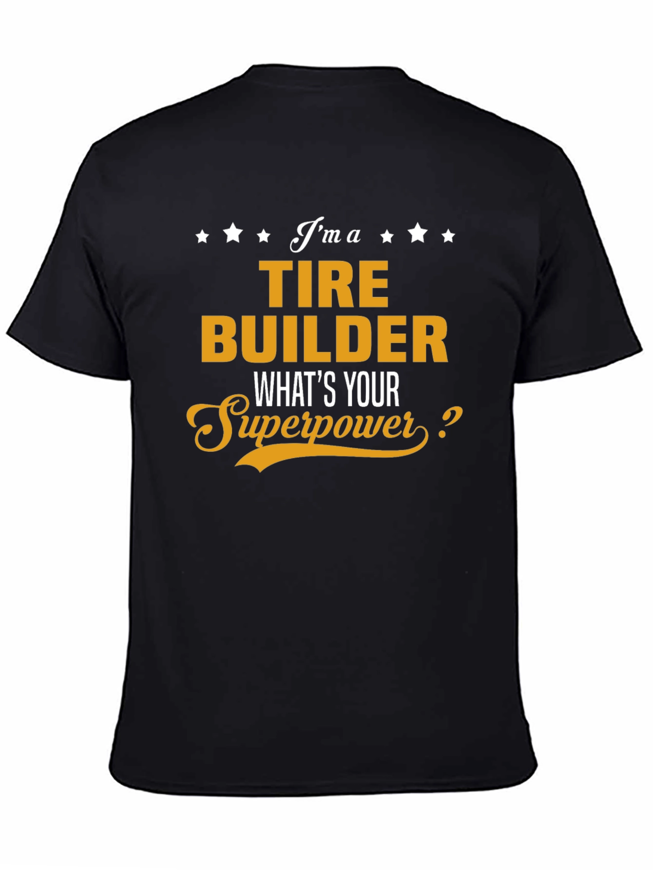 Tire Builder Superpower Graphic T-Shirt - Black
