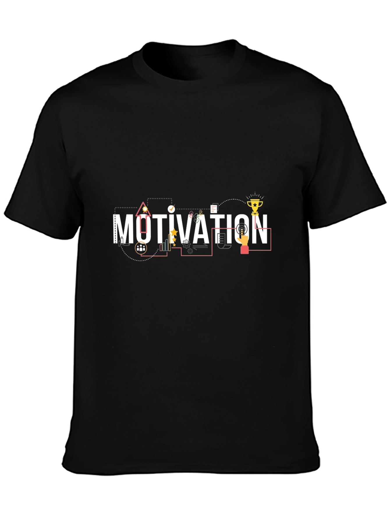 Motivation Graphic Black T-Shirt