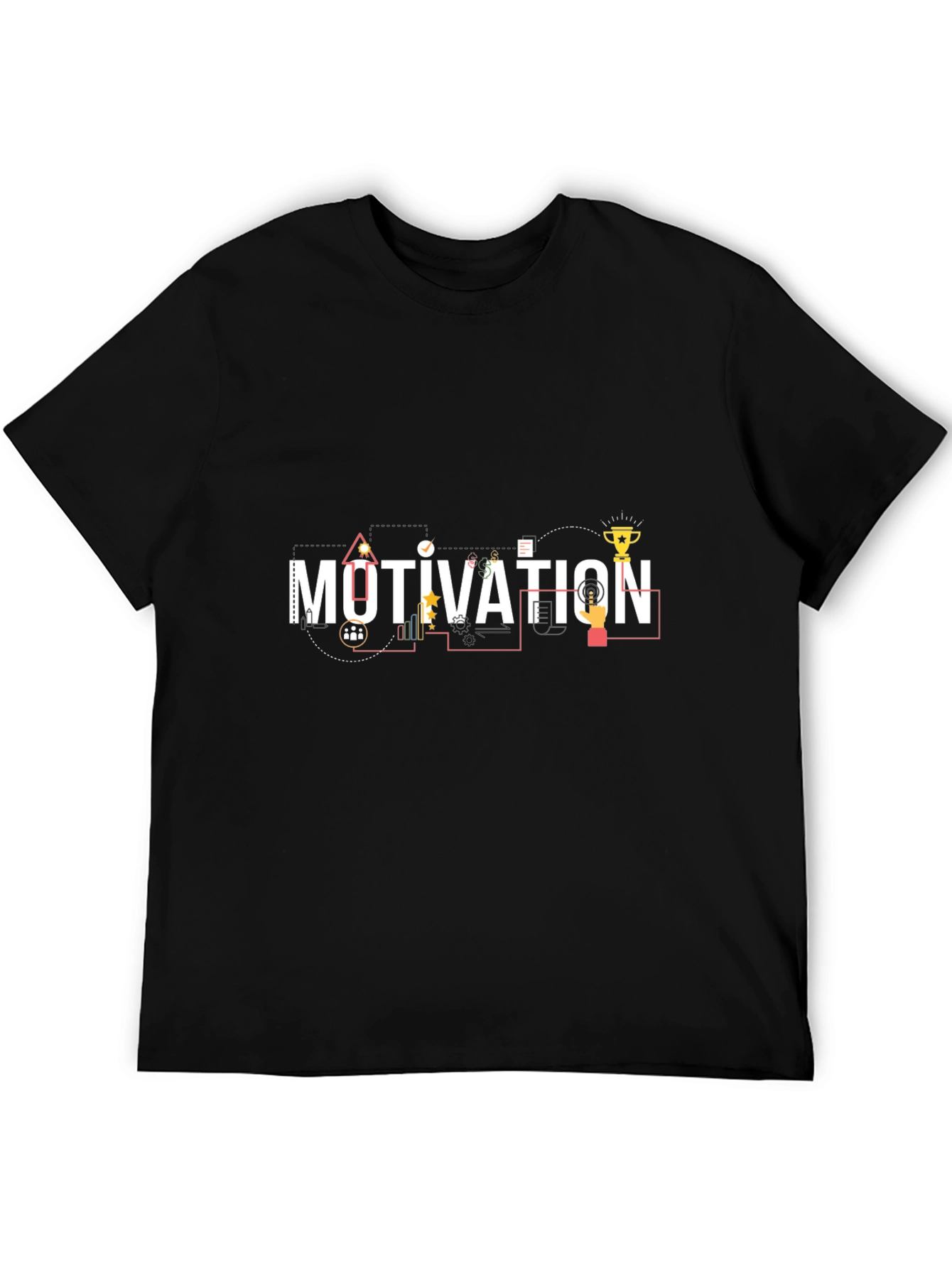 Motivation Graphic Black T-Shirt