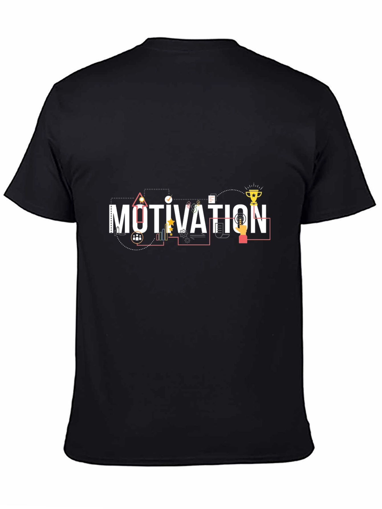 Motivation Graphic Black T-Shirt