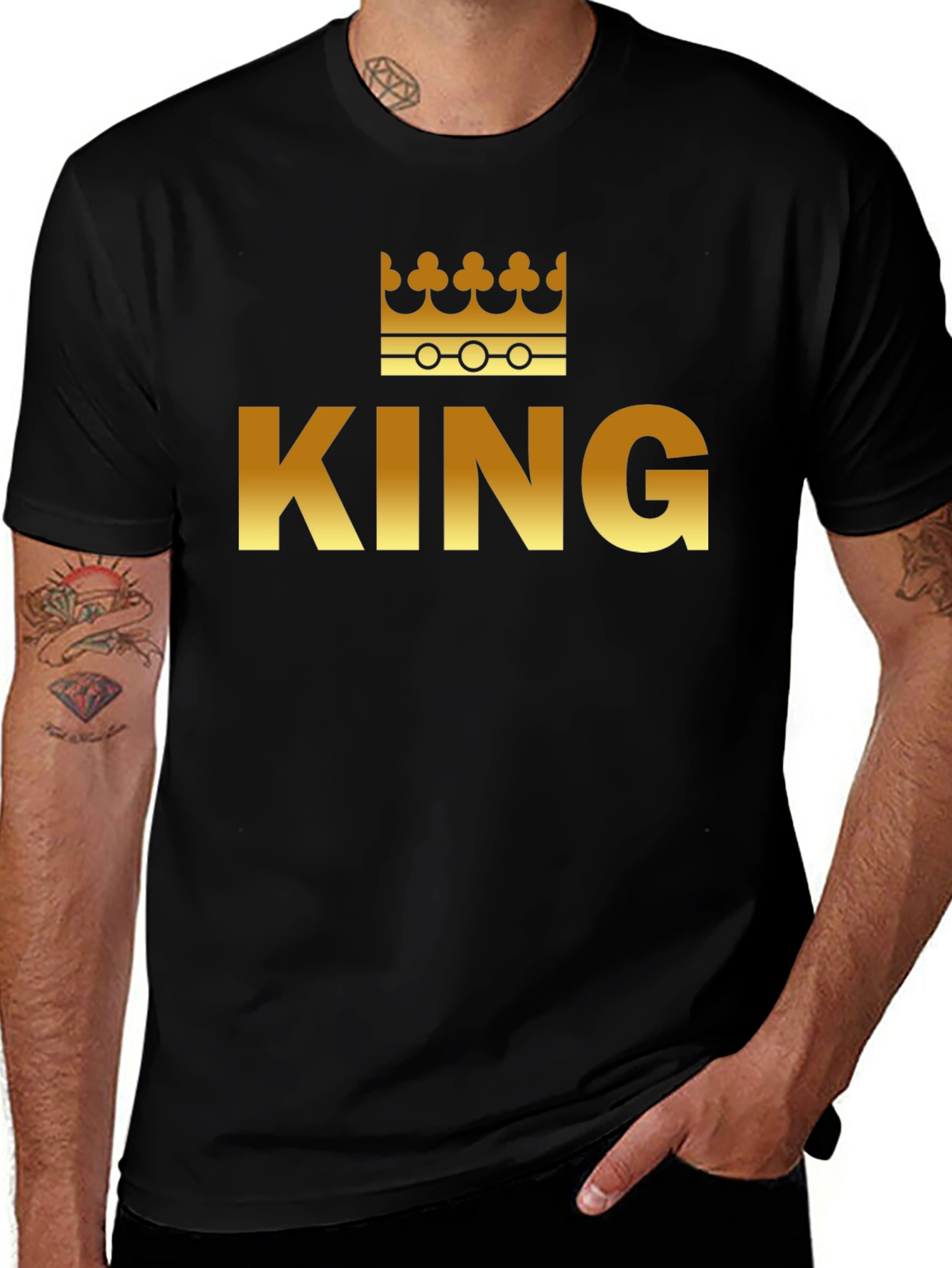 King Crown Graphic Tee - Mens Black T-Shirt