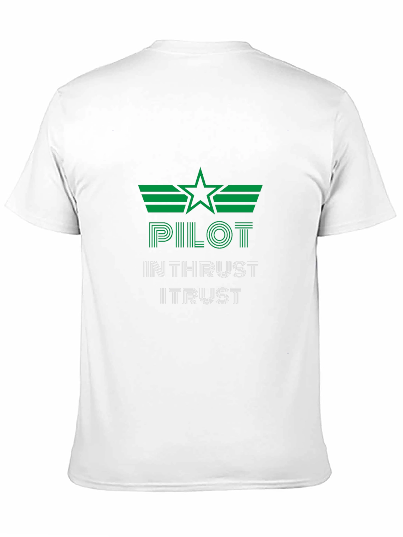 Pilot In Thrust I Trust Graphic Tee - Black