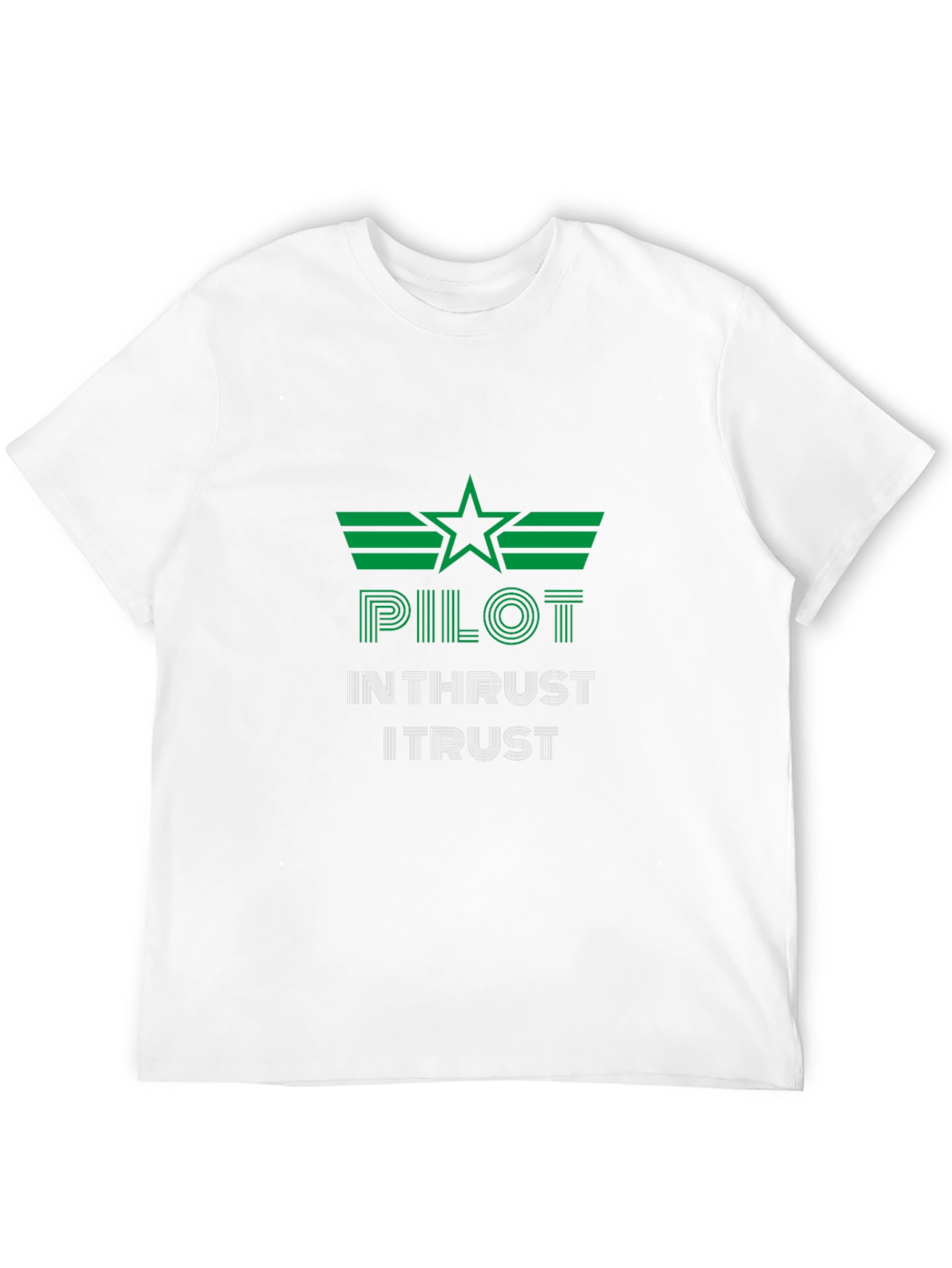 Pilot In Thrust I Trust Graphic Tee - Black
