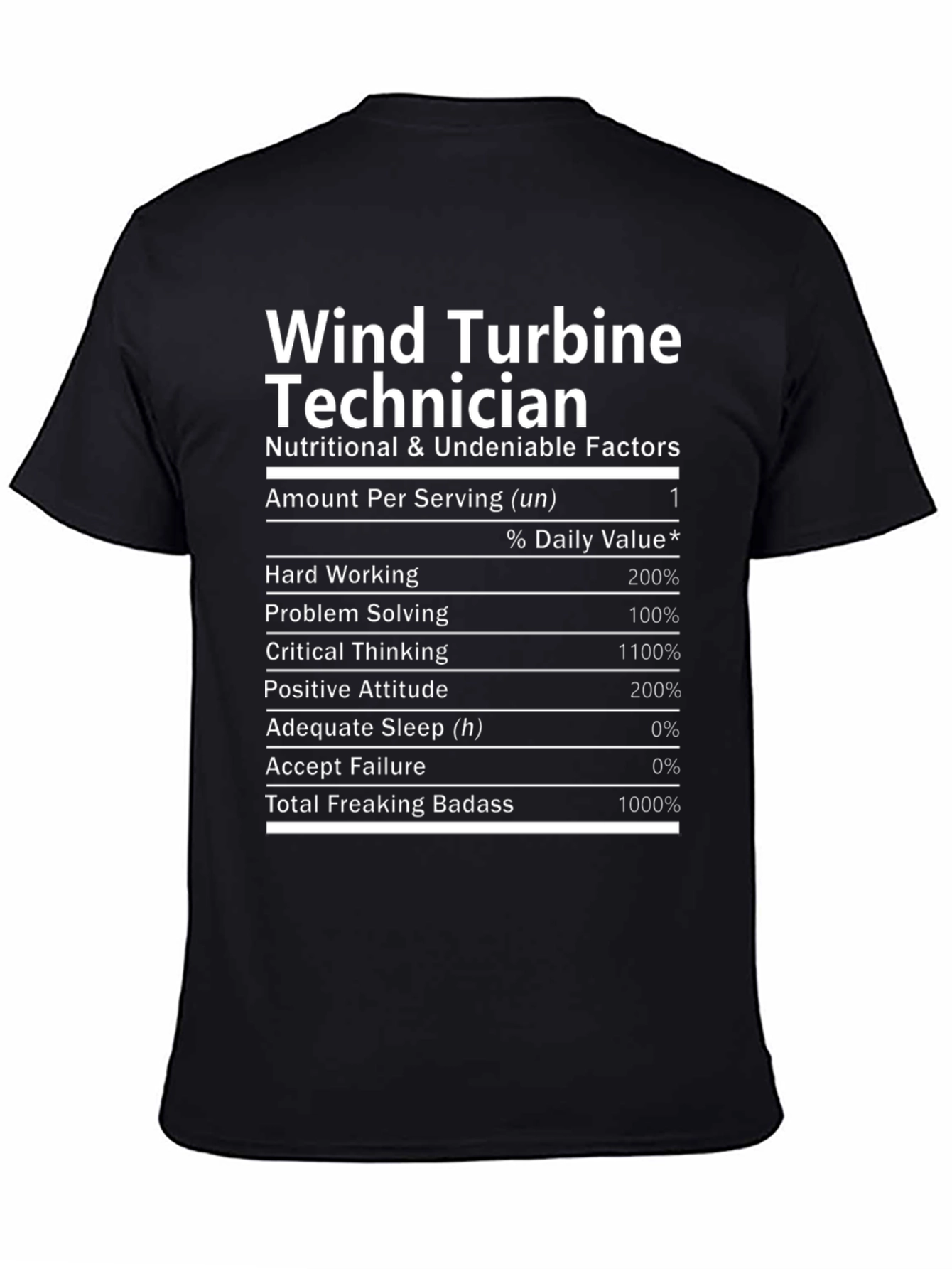 Wind Turbine Technician Novelty T-Shirt