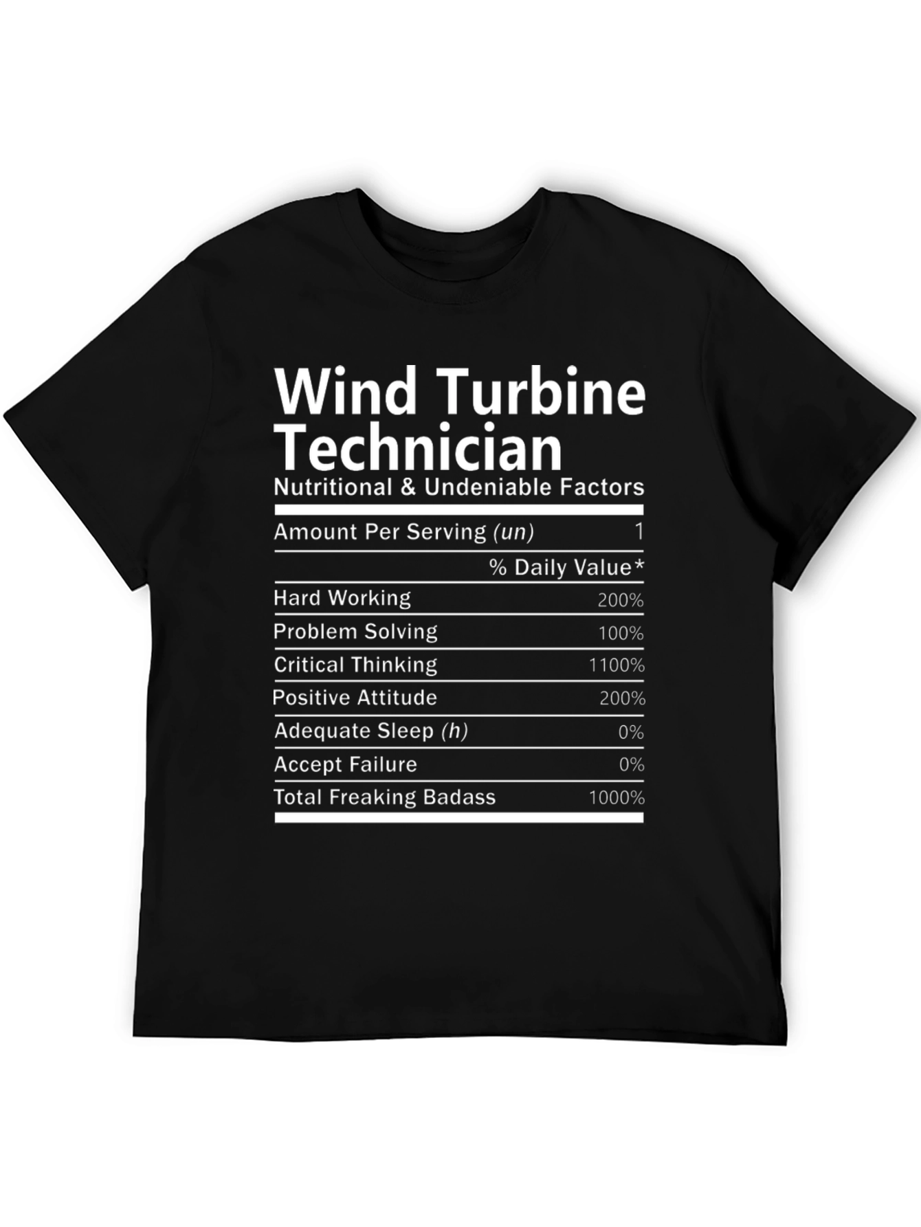 Wind Turbine Technician Novelty T-Shirt