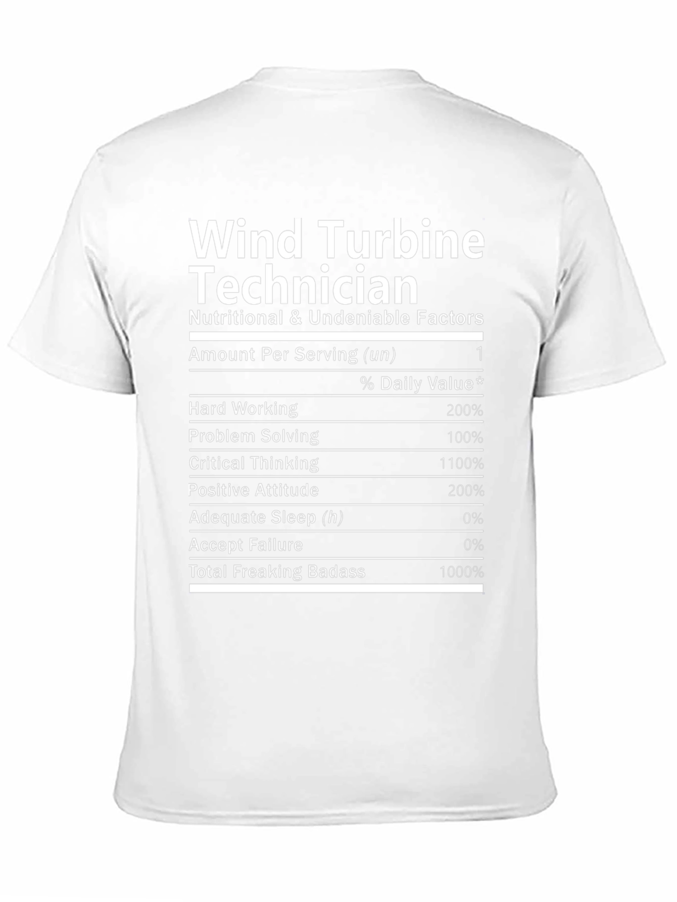 Wind Turbine Technician Novelty T-Shirt