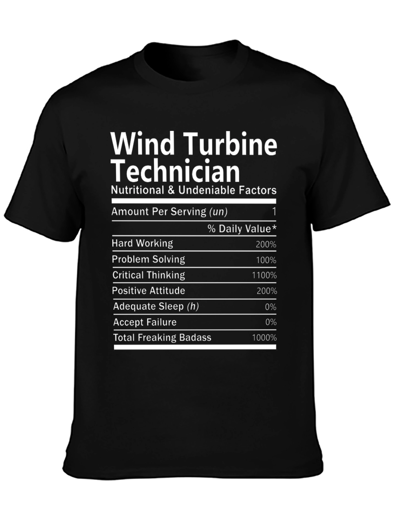 Wind Turbine Technician Novelty T-Shirt