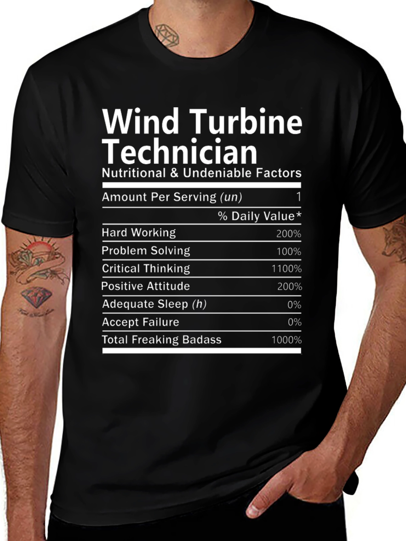 Wind Turbine Technician Novelty T-Shirt