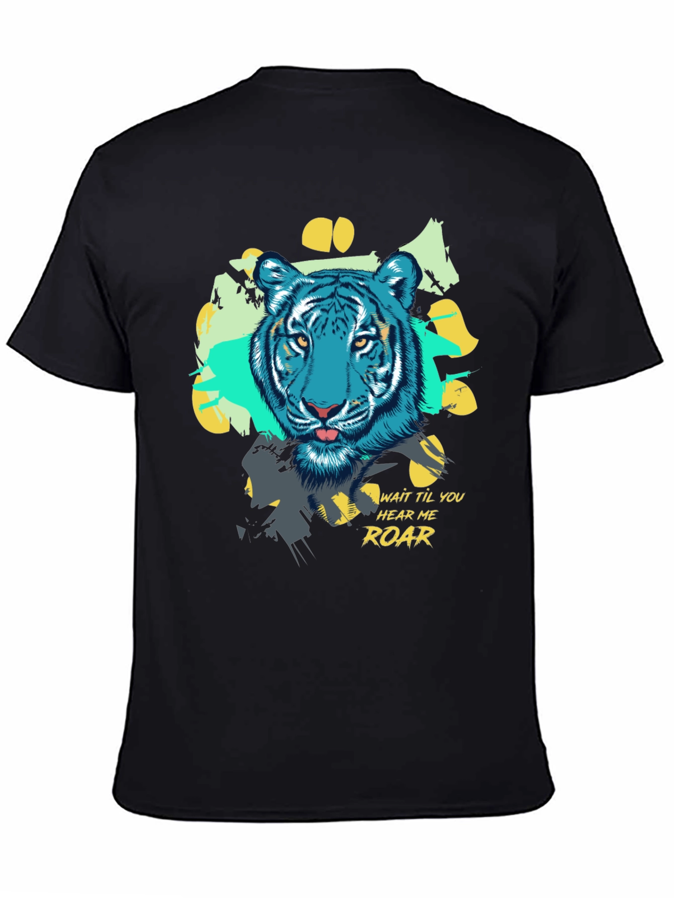 Cool Blue Tiger Graphic Tee - Hear Me Roar!