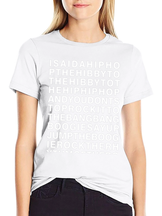 Hip Hop Lyric T-Shirt - Old School Rap Tee