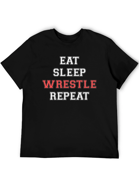 Eat Sleep Wrestle Repeat T-Shirt