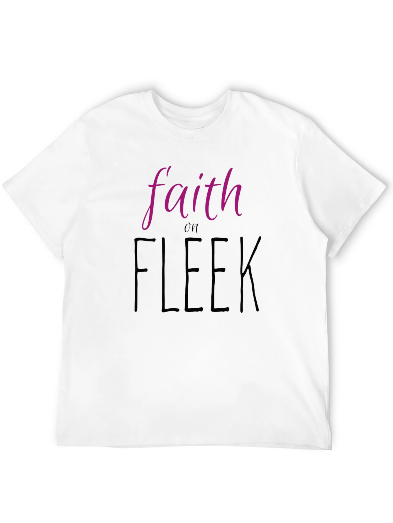 Faith on Fleek Graphic Print Black T-Shirt
