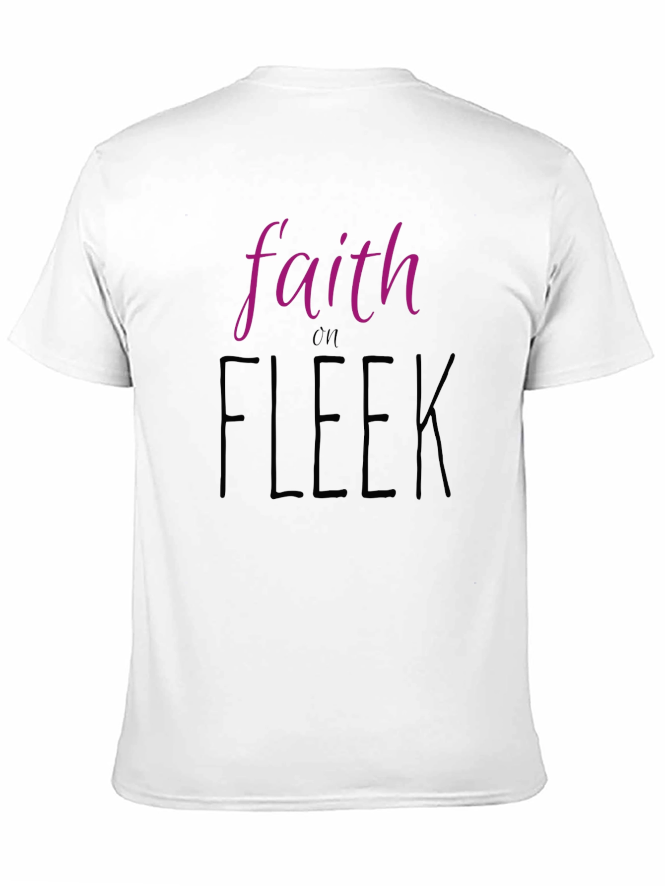 Faith on Fleek Graphic Print Black T-Shirt