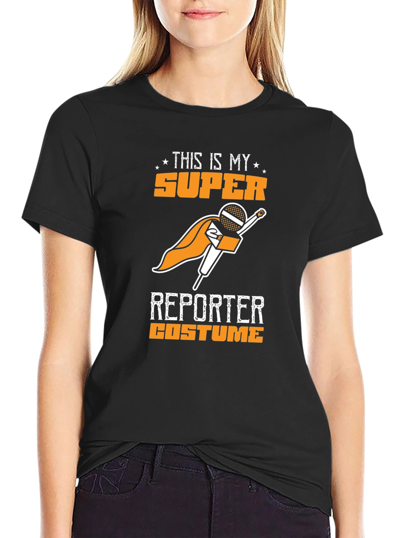 Super Reporter Costume T-Shirt - Funny Journalism Tee