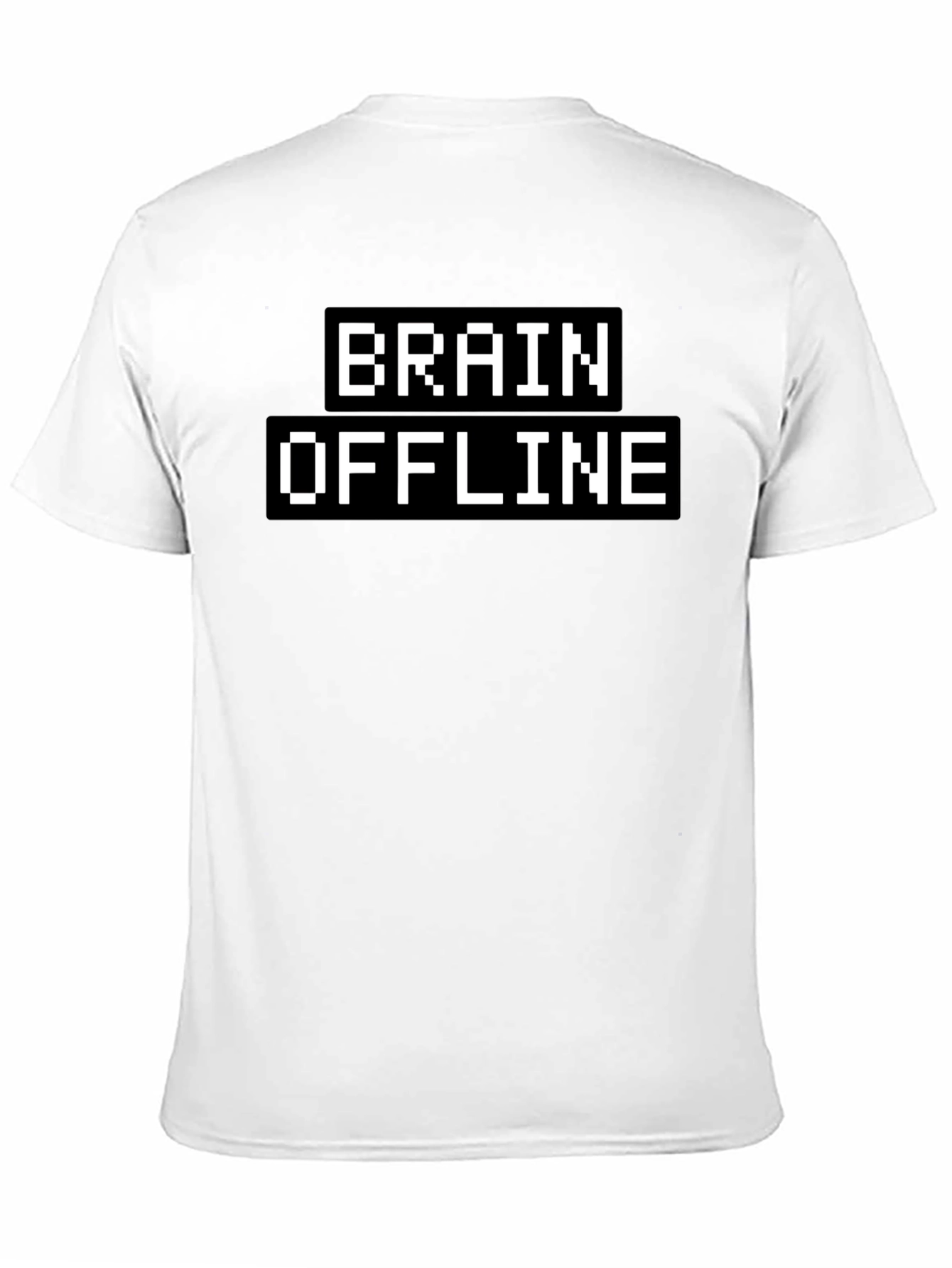 Brain Offline Pixel Tee - Gamer Humor T-Shirt