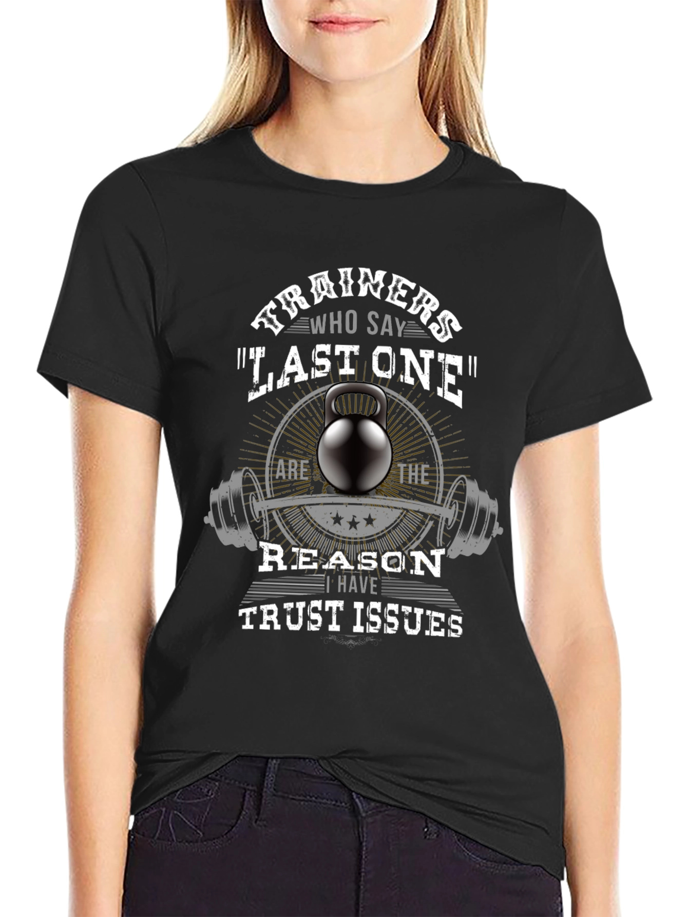 Trainers Last One Black Graphic T-Shirt