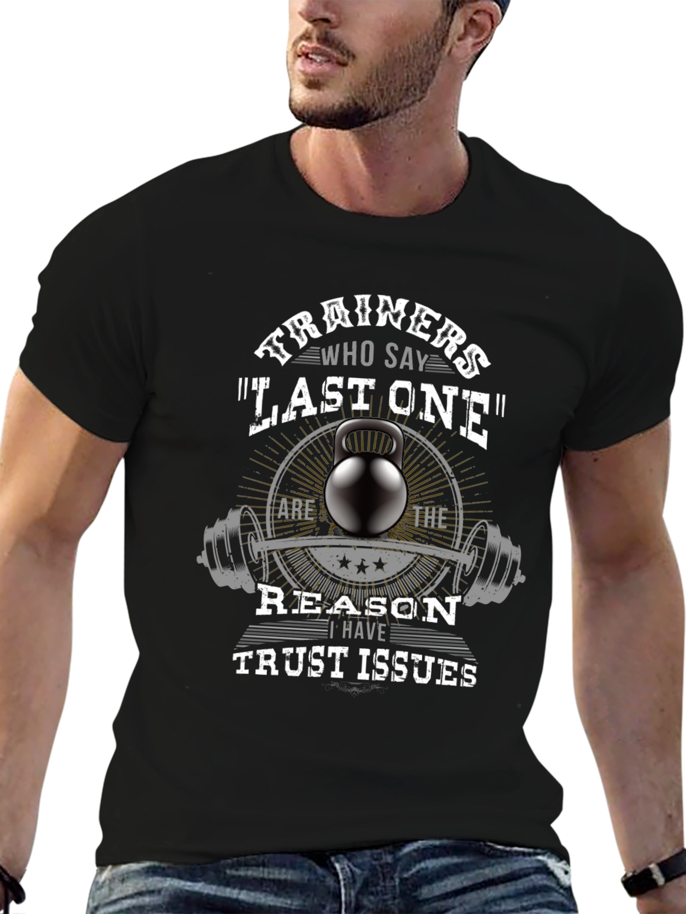 Trainers Last One Black Graphic T-Shirt