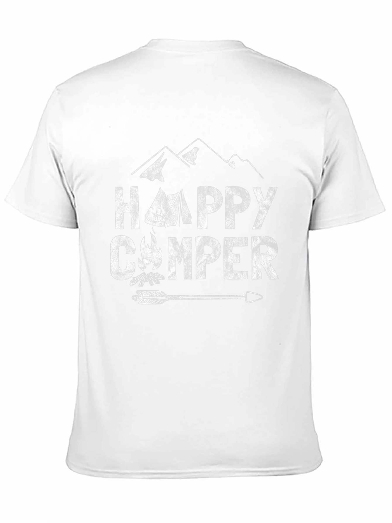 Happy Camper Graphic T-Shirt - Camping Adventure