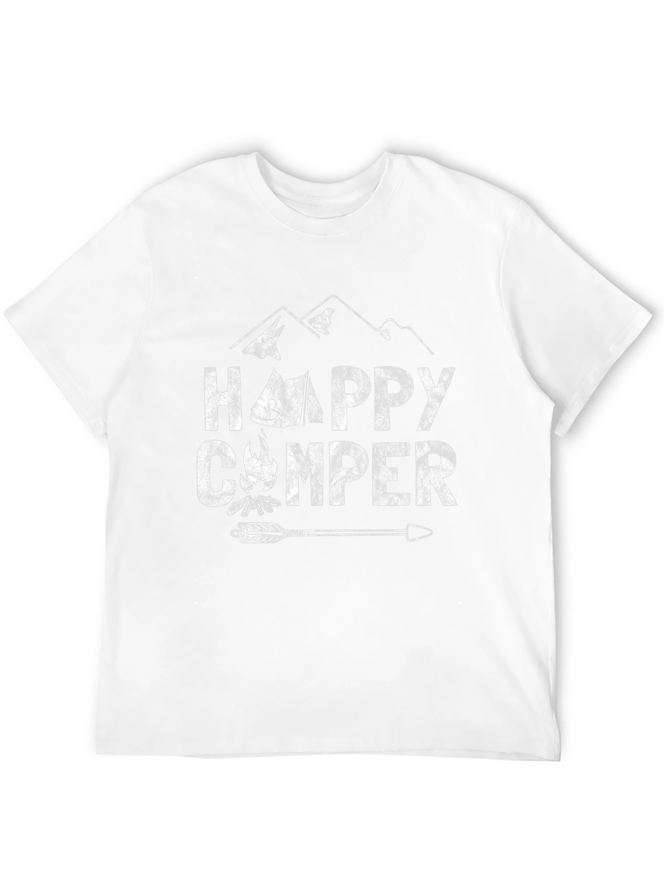 Happy Camper Graphic T-Shirt - Camping Adventure