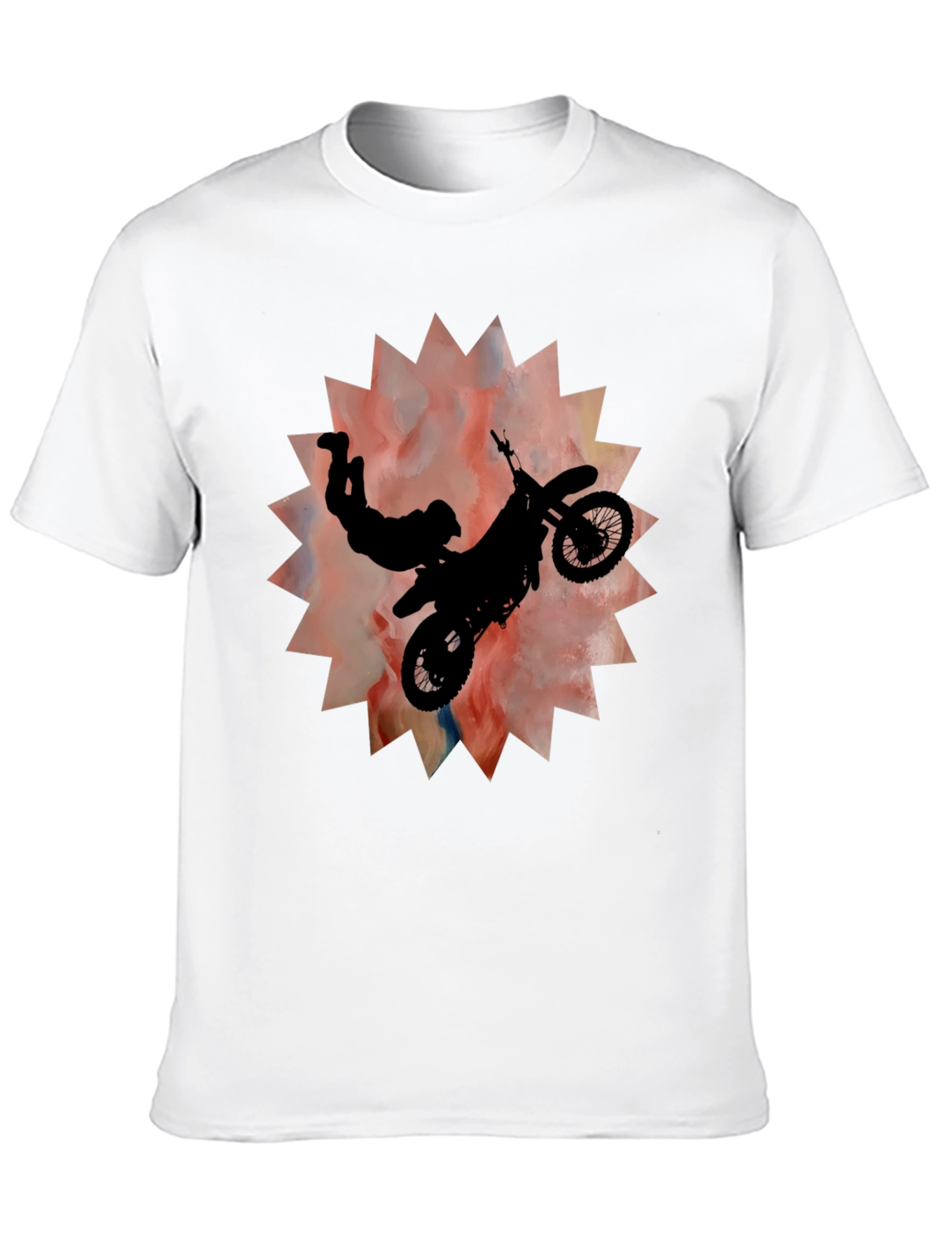 Motocross Stunt T-Shirt - Black Graphic Tee