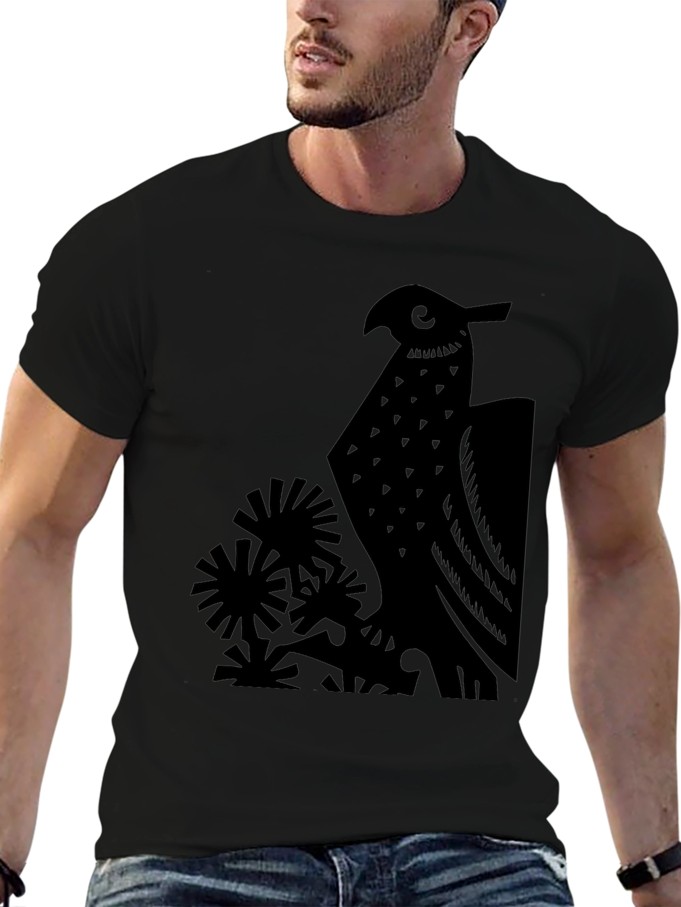 Black Eagle Graphic Tee - Stylish Mens T-Shirt