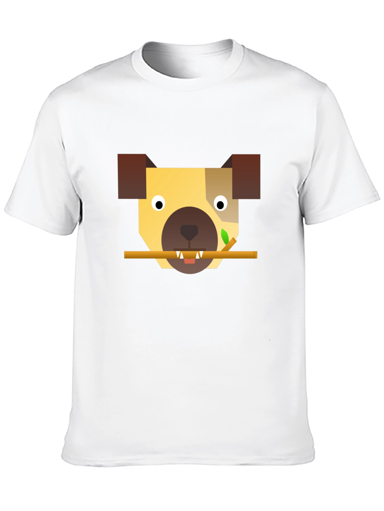 Geometric Dog T-Shirt - Modern Canine Style
