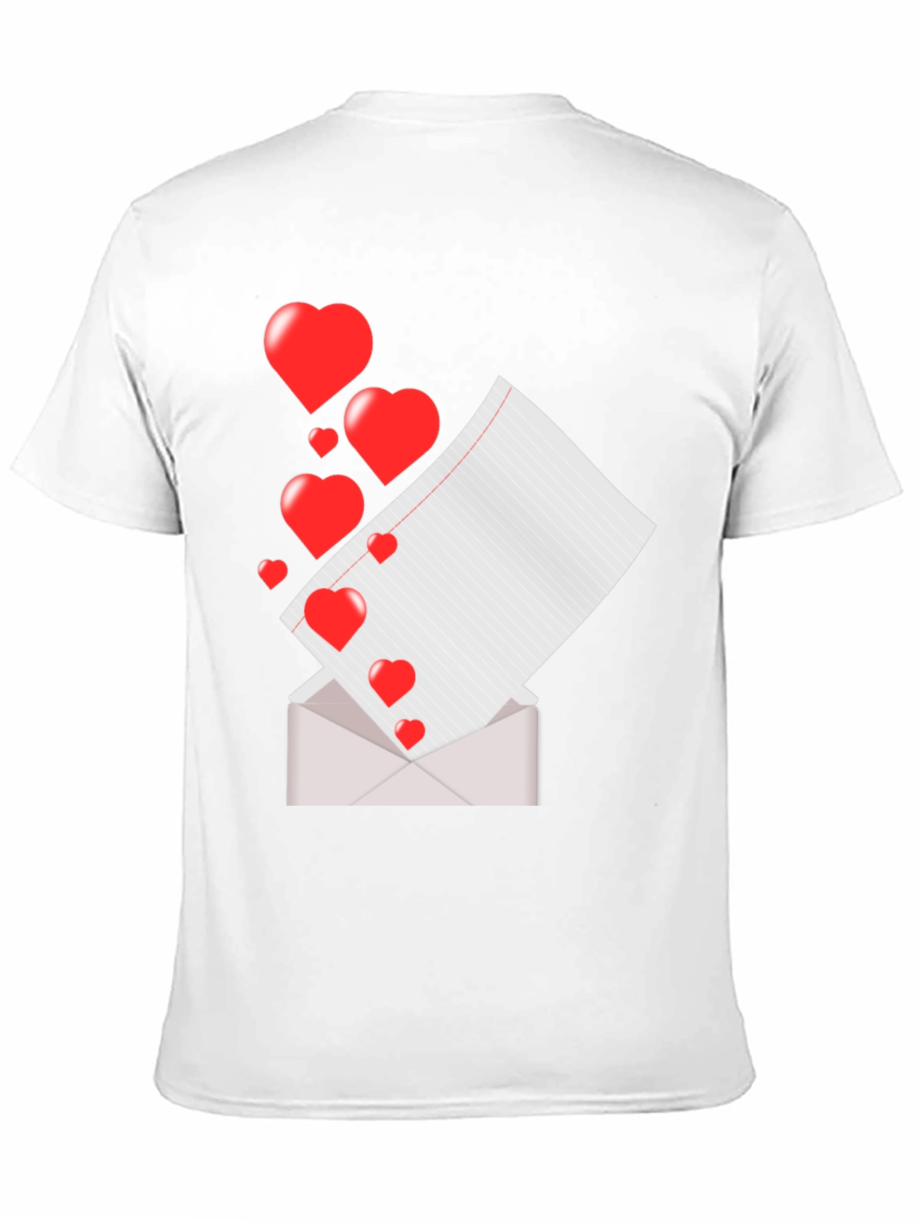 Heart Letter Graphic Tee - Valentines Day T-Shirt