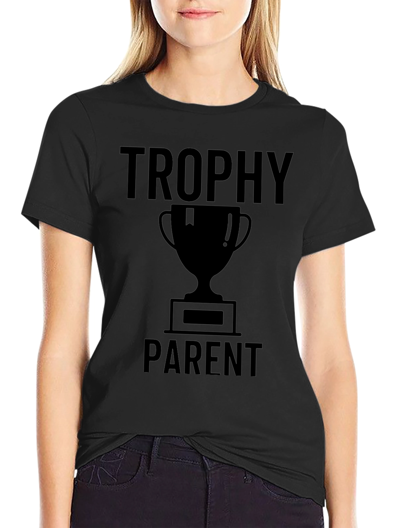 Trophy Parent Graphic Tee - Novelty T-Shirt