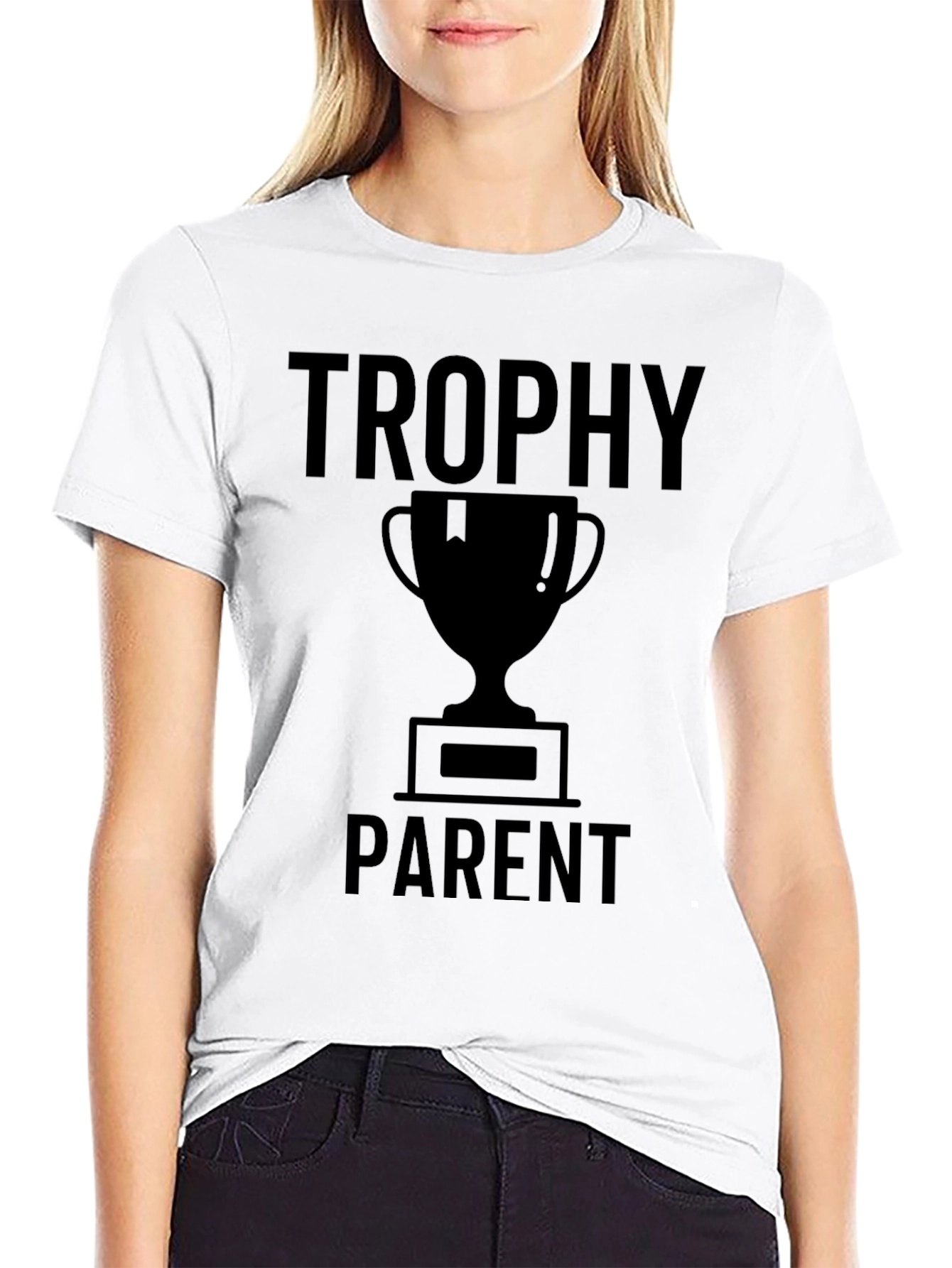 Trophy Parent Graphic Tee - Novelty T-Shirt