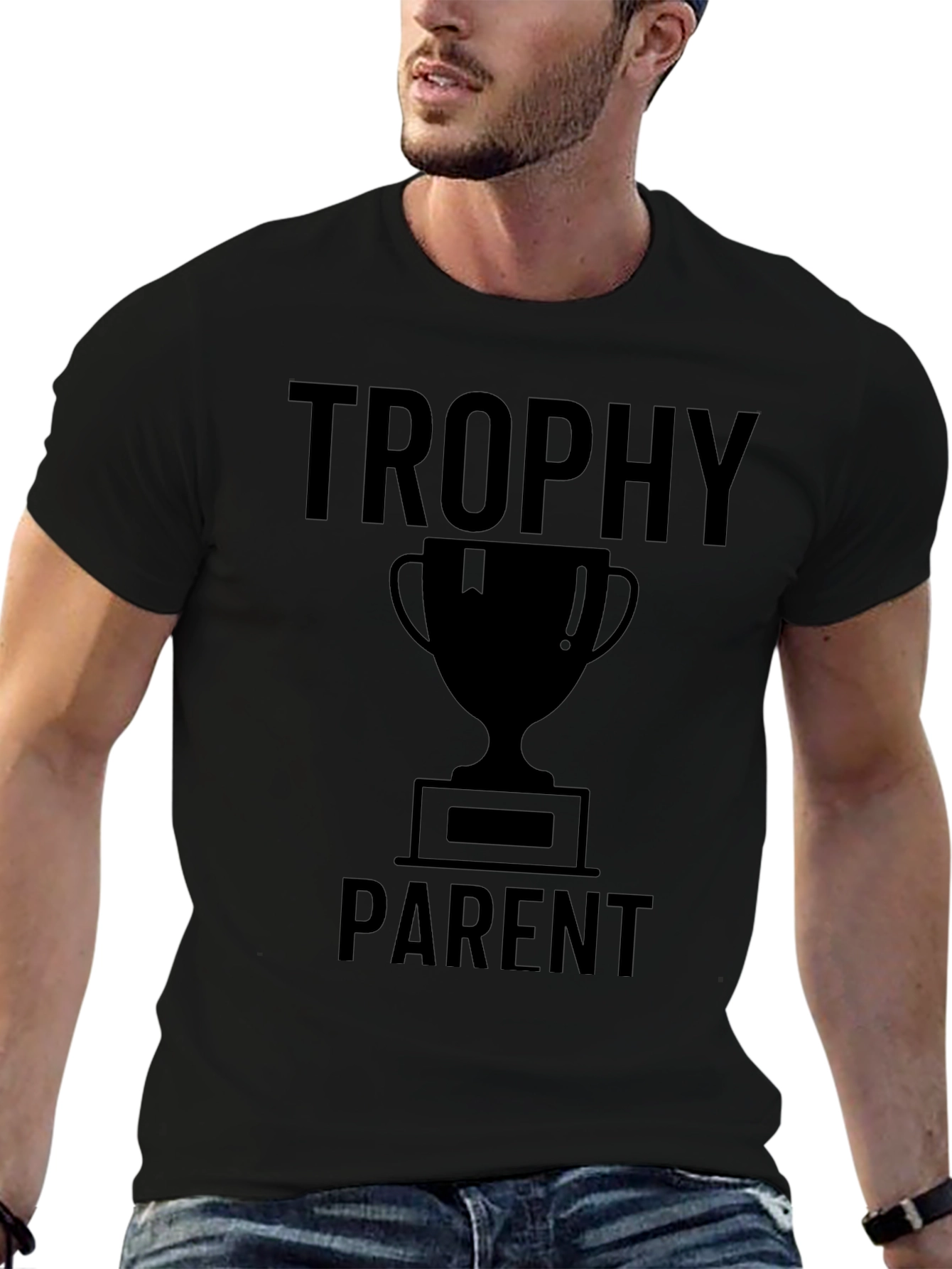 Trophy Parent Graphic Tee - Novelty T-Shirt