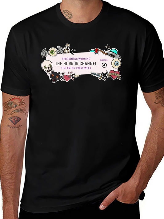 The Horror Channel Streaming Tee - Spookiness Warning