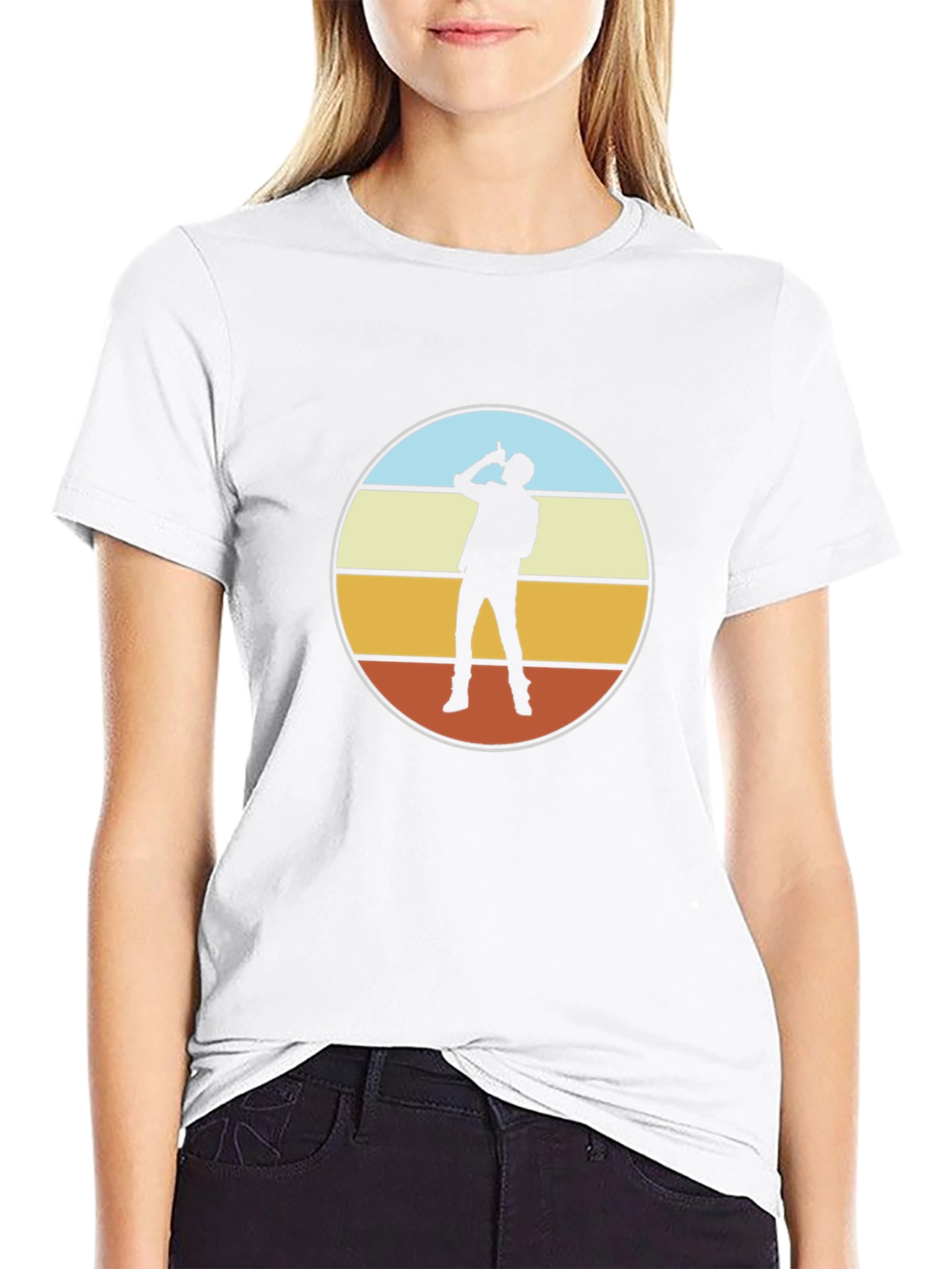 Retro Sunset Silhouette T-Shirt