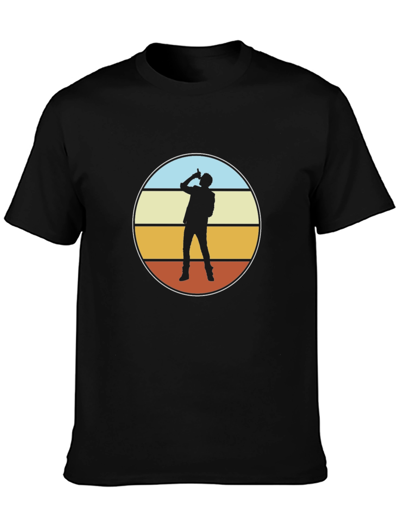 Retro Sunset Silhouette T-Shirt
