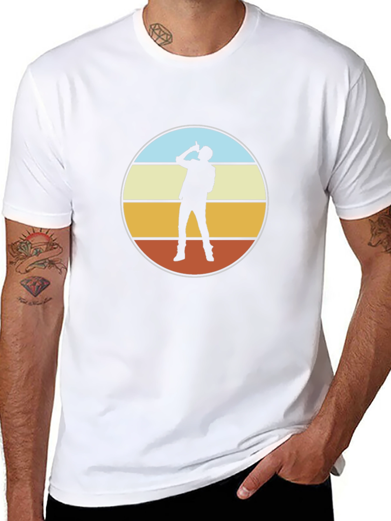 Retro Sunset Silhouette T-Shirt