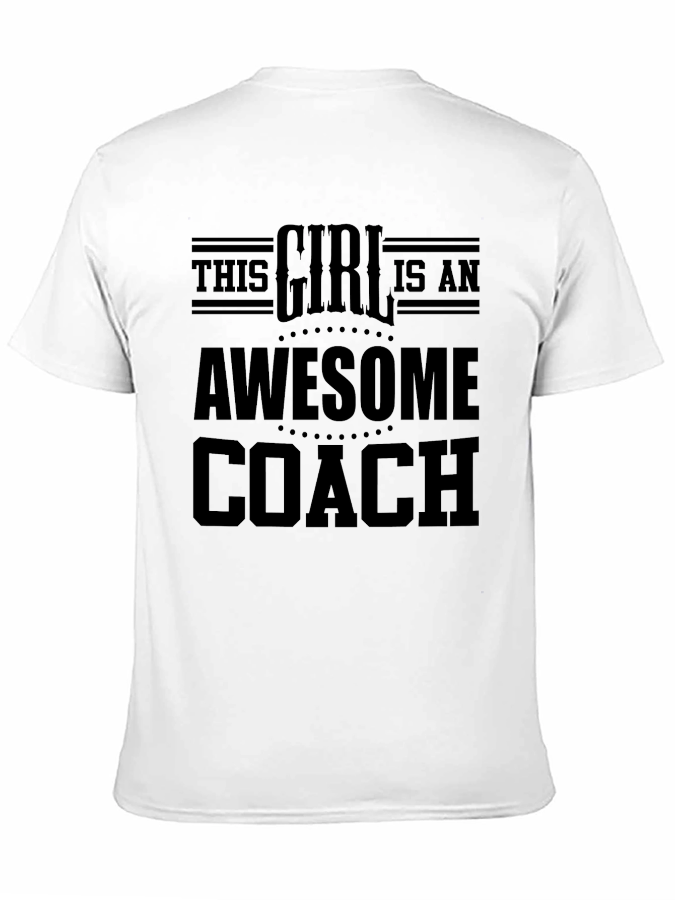 Awesome Coach Girl T-Shirt Sports Training Gift