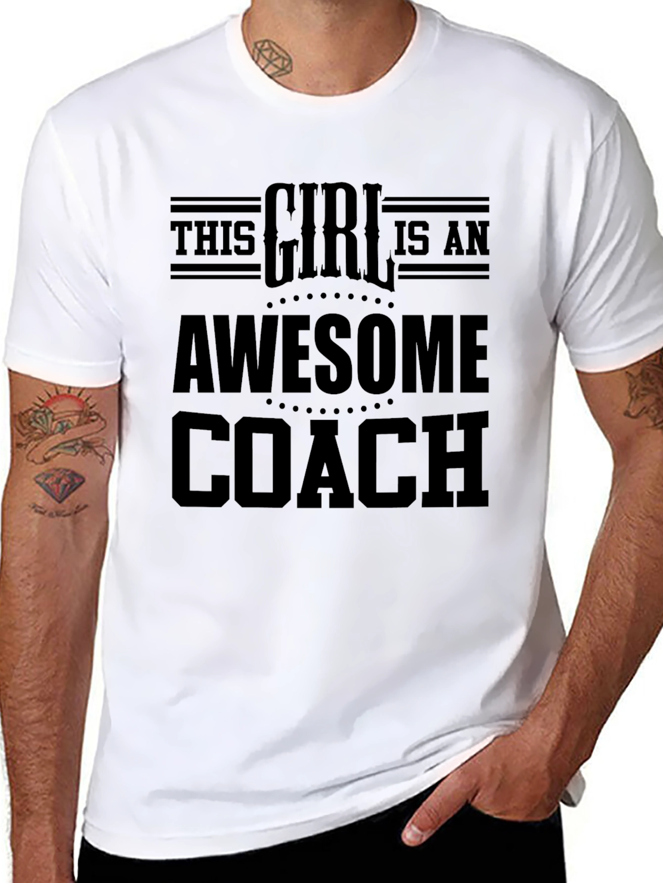 Awesome Coach Girl T-Shirt Sports Training Gift