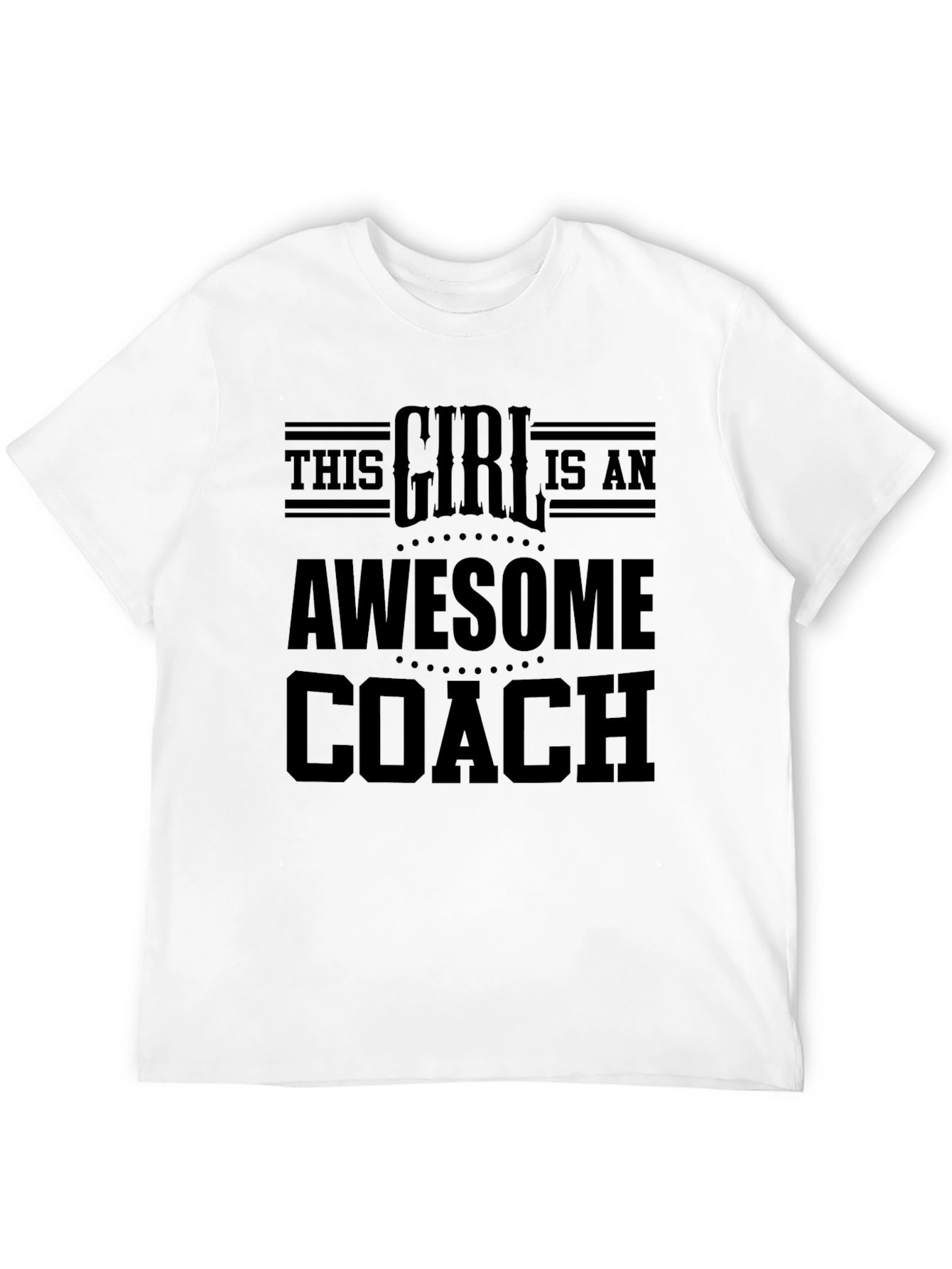 Awesome Coach Girl T-Shirt Sports Training Gift