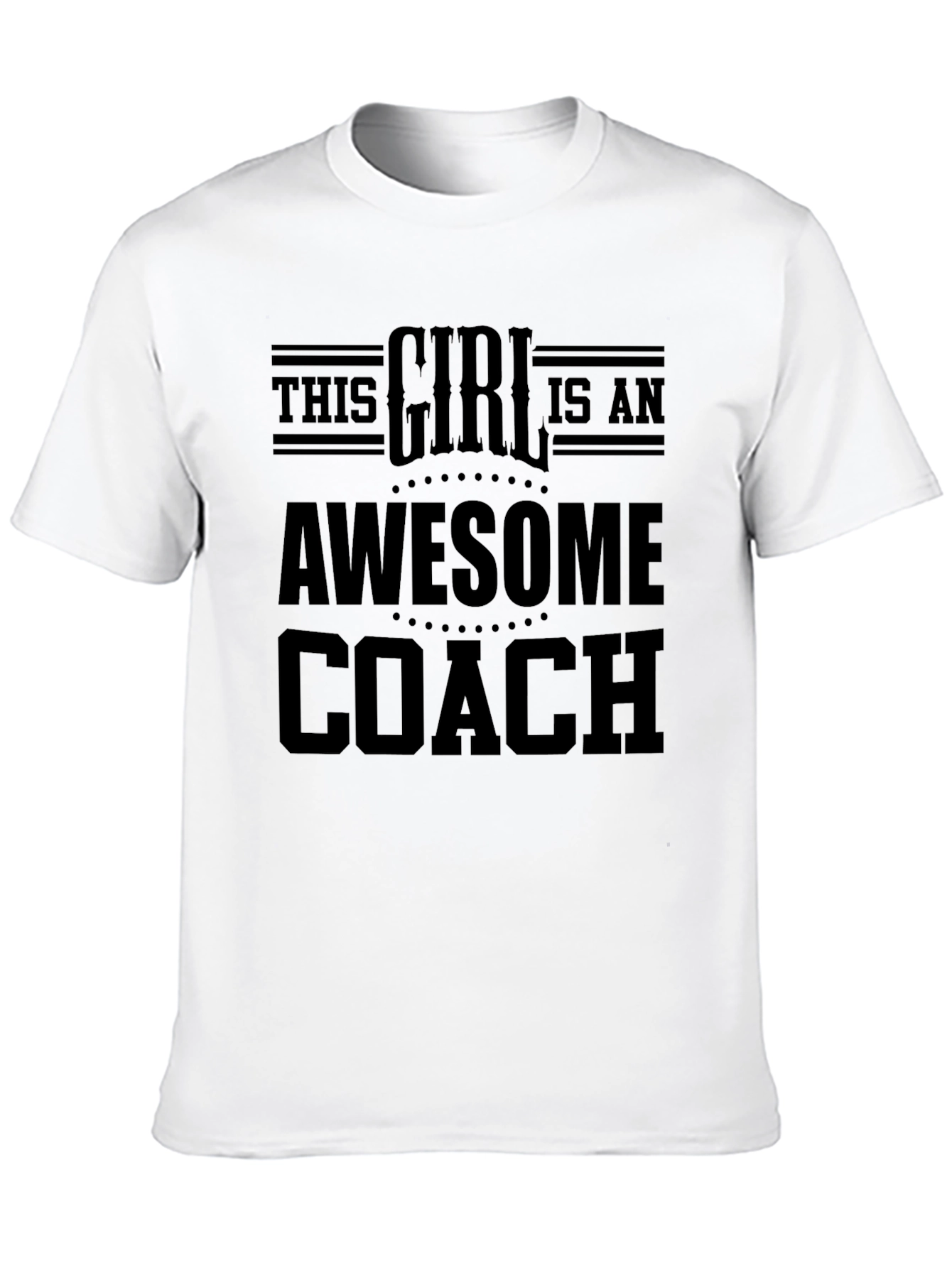 Awesome Coach Girl T-Shirt Sports Training Gift