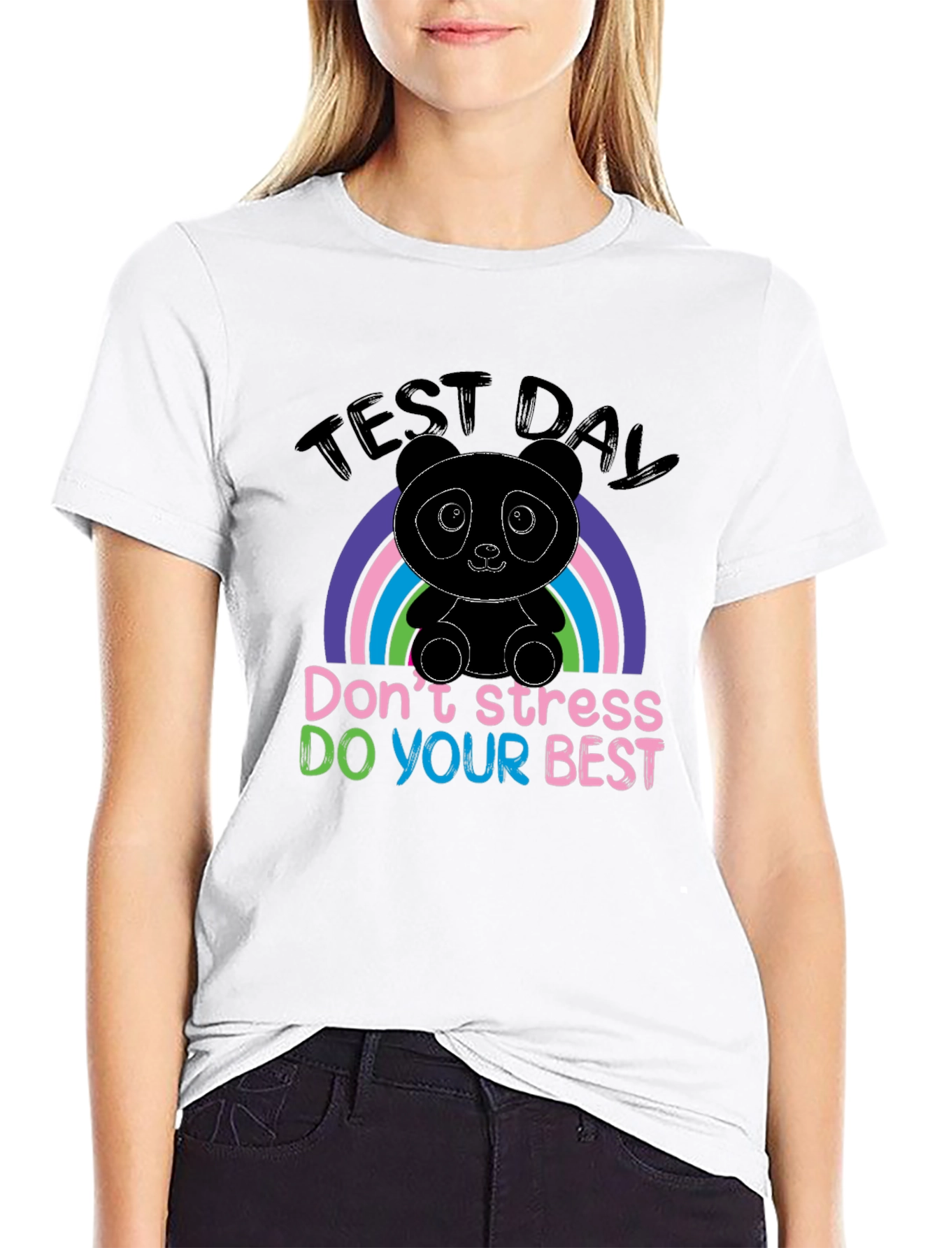 Test Day Panda T-Shirt: Dont Stress Do Your Best