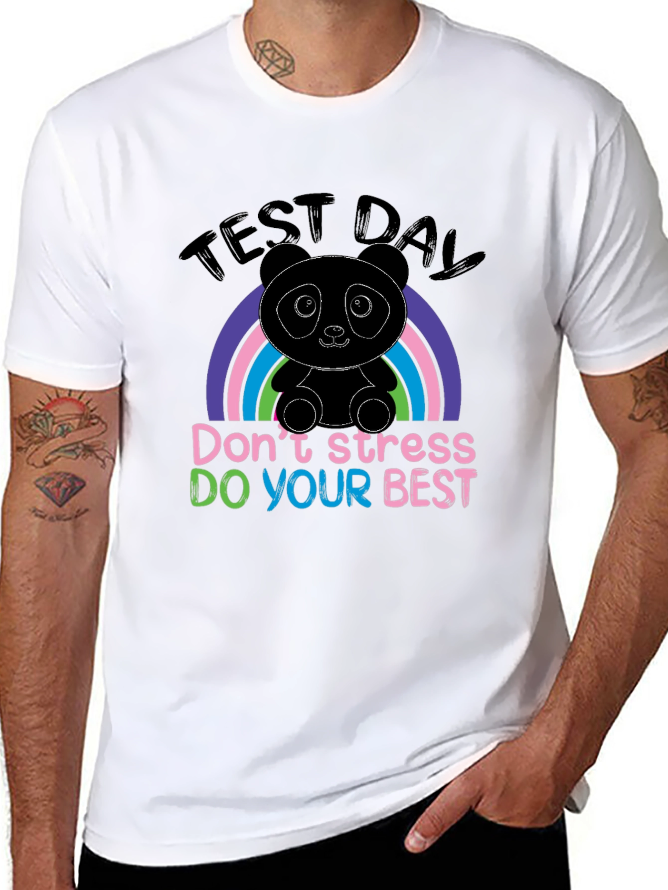 Test Day Panda T-Shirt: Dont Stress Do Your Best
