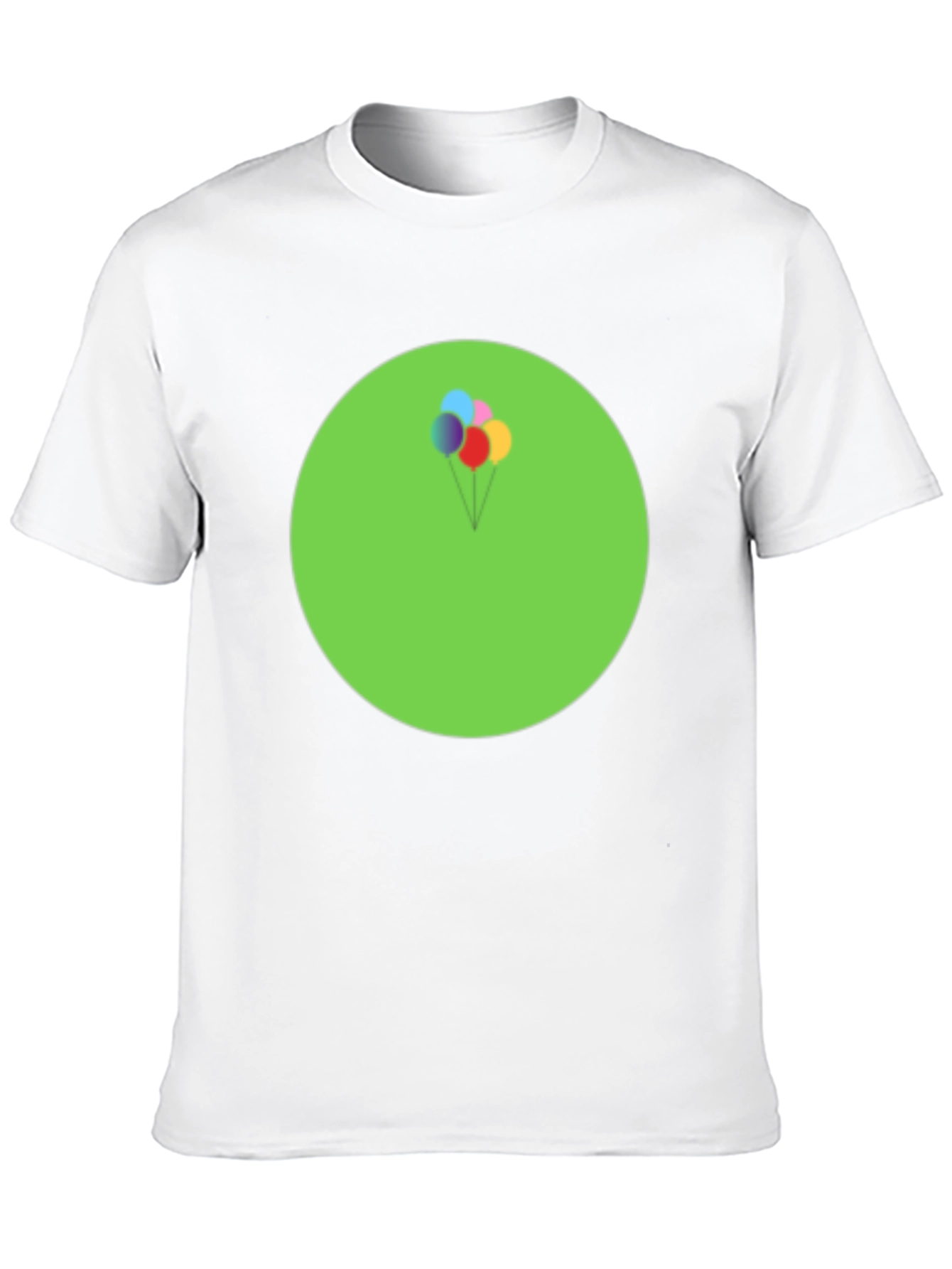 Fun Balloons Graphic Tee - Soft Cotton Black T-Shirt