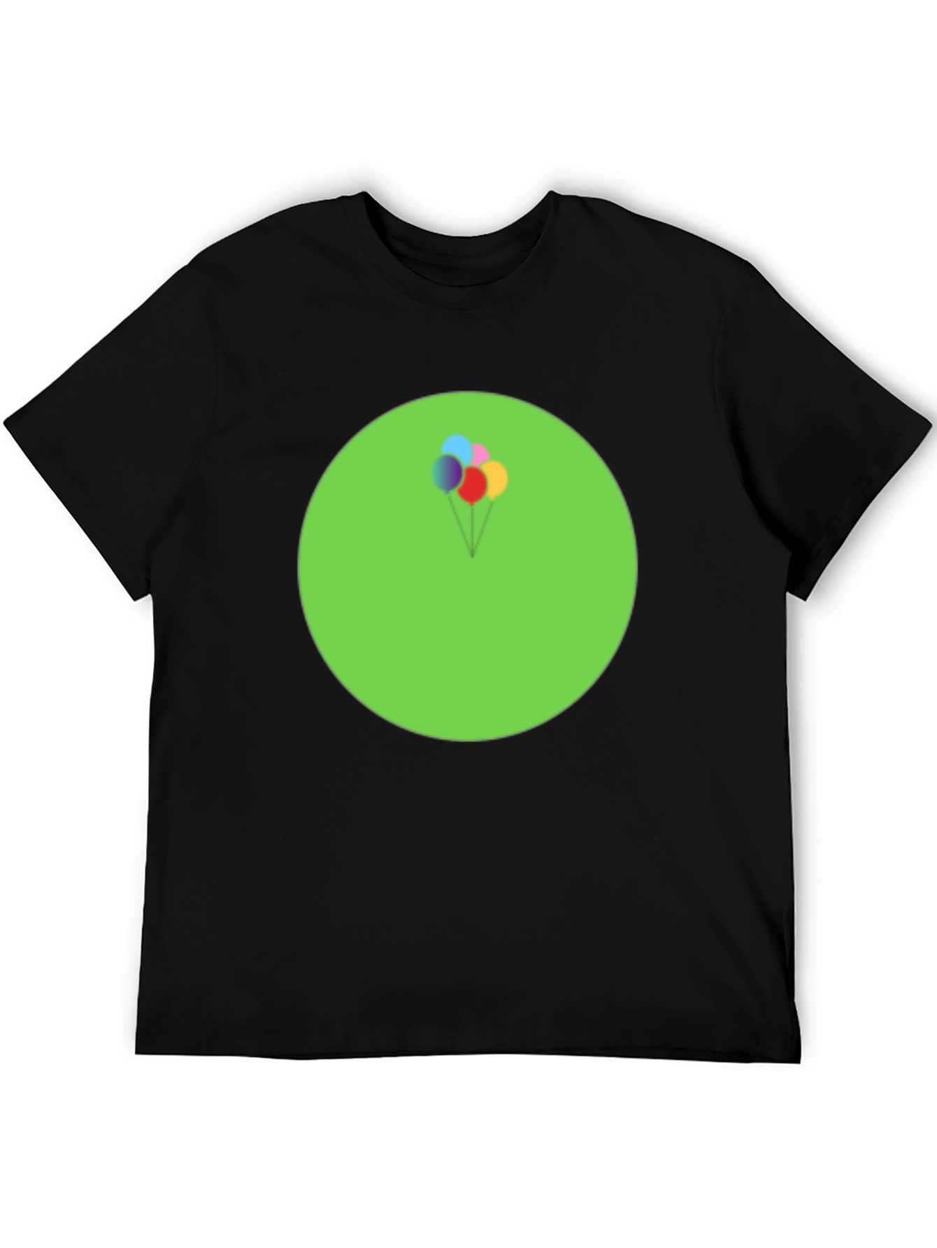 Fun Balloons Graphic Tee - Soft Cotton Black T-Shirt