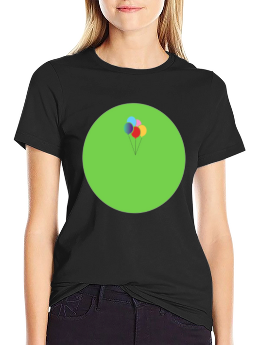 Fun Balloons Graphic Tee - Soft Cotton Black T-Shirt