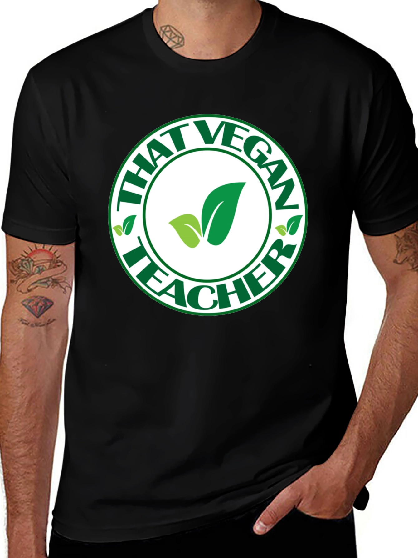 That Vegan Teacher T-Shirt Black Unisex