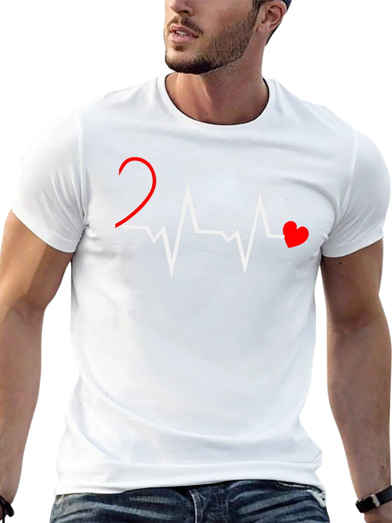 Heartbeat T-Shirt - Love Pulse Design