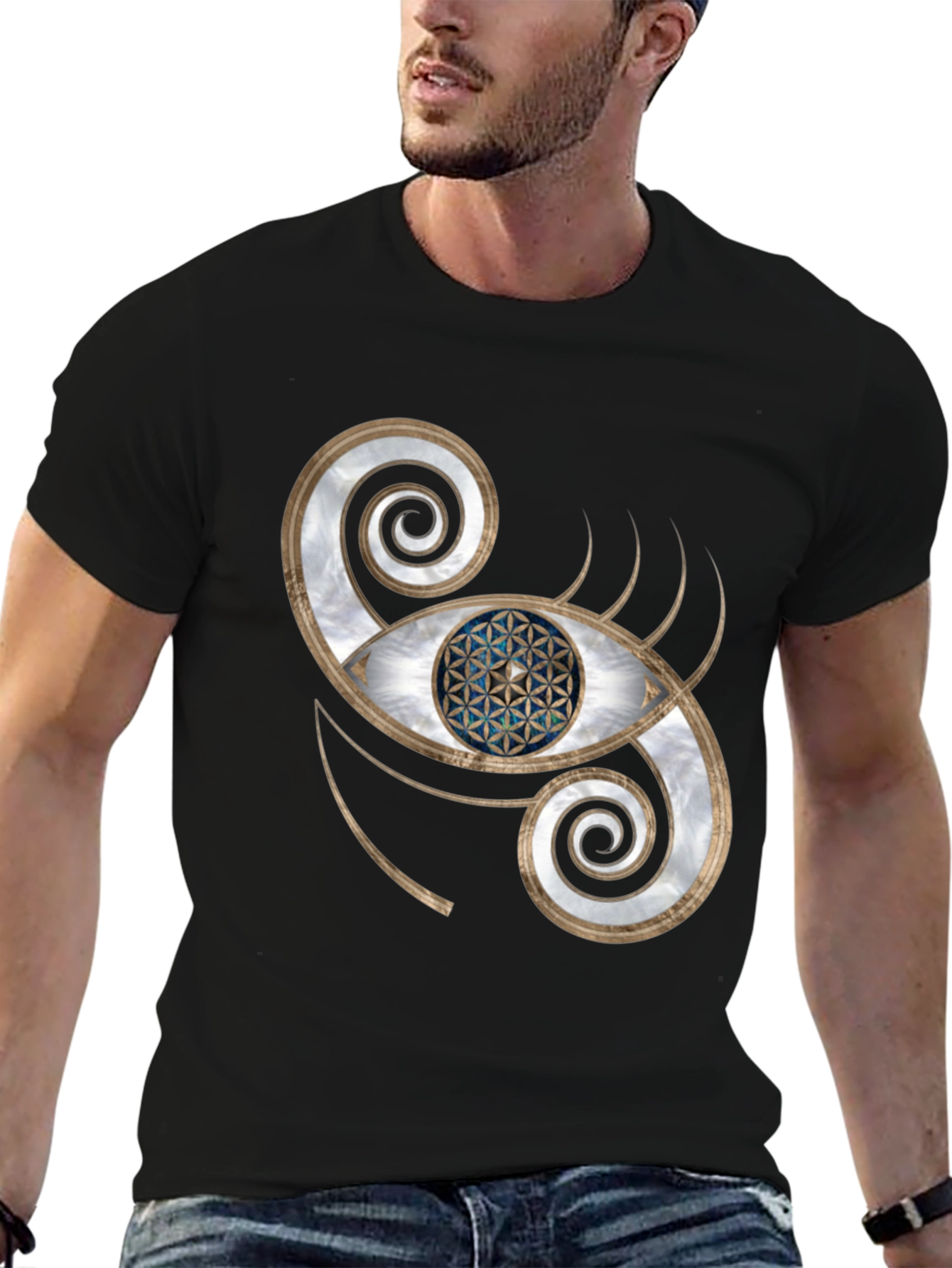 Mystic Eye Graphic Tee - Black