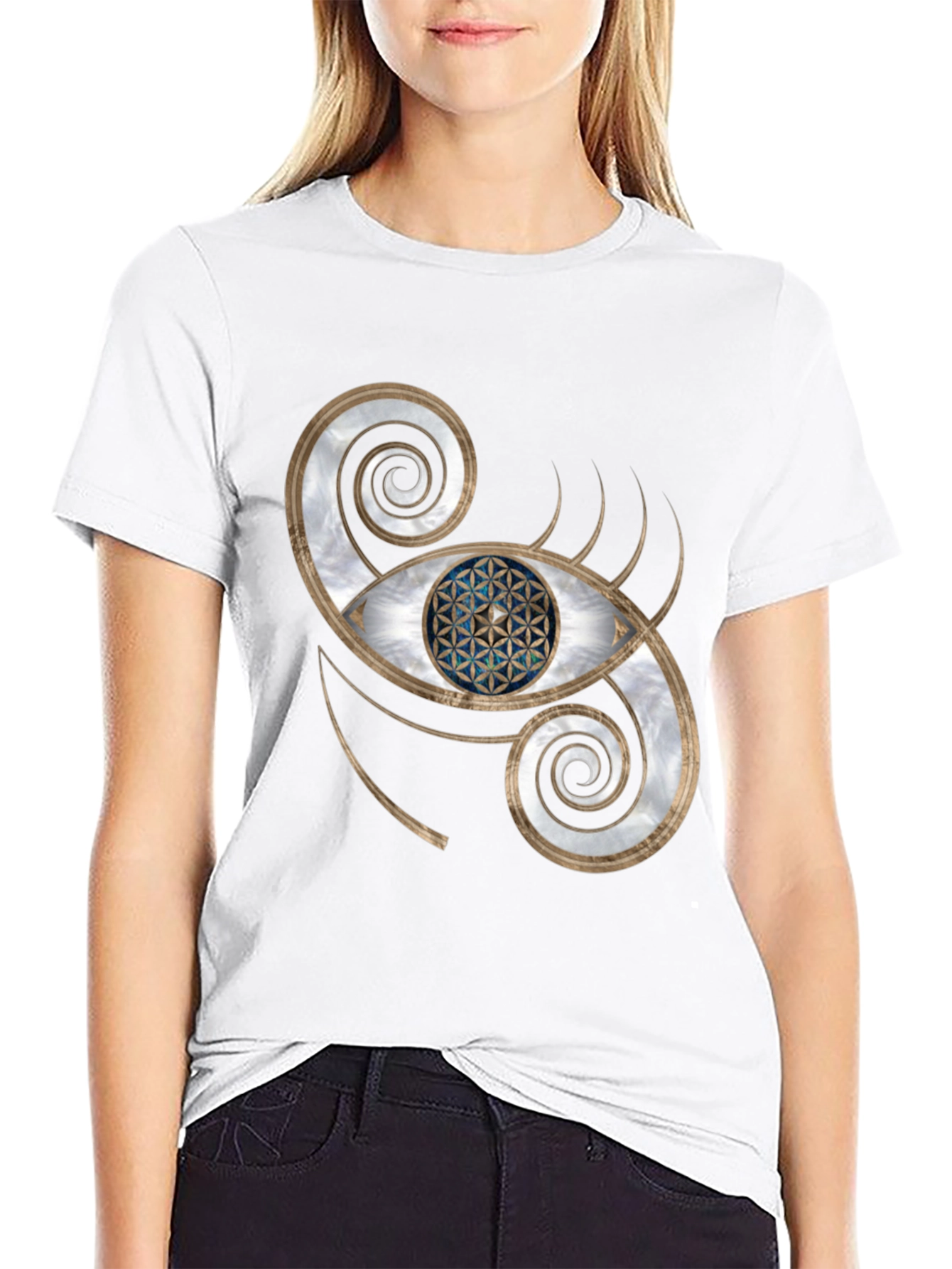 Mystic Eye Graphic Tee - Black