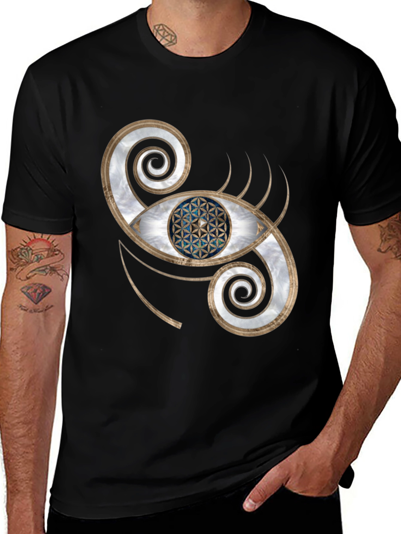 Mystic Eye Graphic Tee - Black